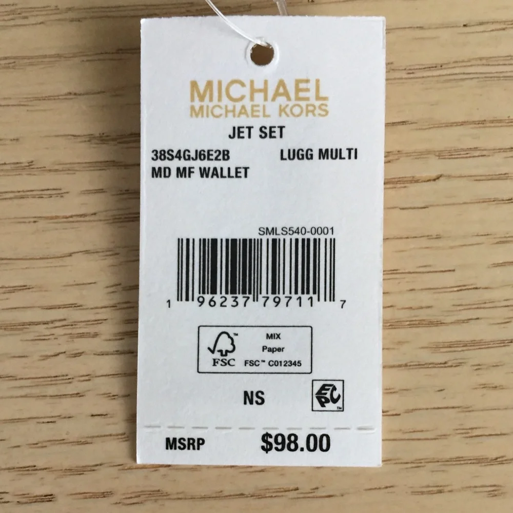 Michael Kors Jet Set Luggage Multi Wallet